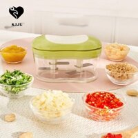 Máy Xay Tỏi SJJL, Thiết Kế Đẩy Tay Hướng Dẫn Sử Dụng Máy Nghiền Tỏi, Đa Năng Hiệu Quả Dung Tích Lớn Tiết Kiệm Nhân Công Cắt Hành Nhà Hàng