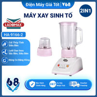 Máy Xay Trái Cây Đa Năng Ladomax HA-9166-2 Công Suất 420W, 2 Cối Thủy Tinh, An Toàn Bảo Hành 12 Tháng - V68