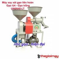 Máy xay xát lúa gạo liên hoàn mini : Xát gạo lứt – Gạo trắng UN 6N40-LT