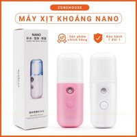 Máy Xịt Khoáng Phun Sương Tạo Ẩm Nano Mini Cầm Tay ZONEHOUSE, Chăm Sóc Da, tạo ẩm cho da, BH 1 đổi 1 phân phối chí