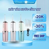 Máy Xịt Nước Tăm Răng Cầm Tay 4 Đầu Tăm Tiện Lợi Thiết Bị Vệ Sinh An Toàn Cho Răng Miệng