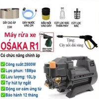 Máy xịt rửa cao áp Osaka R1 có công suất 2800W chỉnh áp dây 15cm