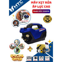 Máy xịt rửa xe 2300W motor Đồng,CS thực,áp lực 120 bar,12L/phút hiệu HTC2300-VR