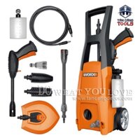 Máy Xịt Rửa Xe Cao Áp, Chà Sàn Worx WG602E 1500W