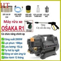 May xit rua xe cao ap, Máy bơm rửa xe mini gia đình, máy rửa xe cao áp công suất mạnh 2800W, Máy xây dựng HT