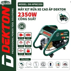 Máy xịt rửa xe chỉnh áp Dekton DK-HPW2350