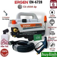 Máy xịt rửa xe chỉnh áp Ergen EN-6728 - 2800W - Motor cảm ứng từ lõi đồng - Xịt rửa máy lạnh, điều hoà