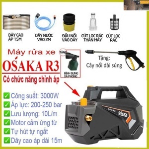 Máy xịt rửa xe chỉnh áp Osaka R3