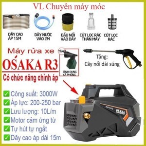 Máy xịt rửa xe chỉnh áp Osaka R3