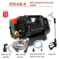 Máy xịt rửa xe chỉnh áp Osaka R1 Nhật Bản công suất 2800W - Máy có chỉnh áp tặng dây xịt 15m