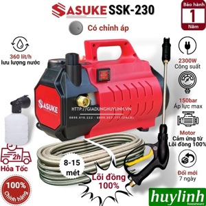 Máy xịt rửa xe chỉnh áp Sasuke SSK-230 - 2300W