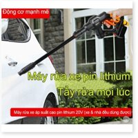 Máy xịt rửa xe không dây, dùng pin lithium GUANXIN - GX500- Cao Cấp