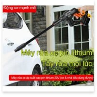 Máy xịt rửa xe không dây, dùng pin lithium GUANXIN - GX500- Cao Cấp