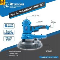 Máy xoa vữa chà tường MASAKI , Công suất 750w, Có đèn LED, 5 cấp chỉnh tốc, Bàn xoa 180mm MC máy xây dựng