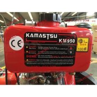 Máy Xới Đất Chạy Dầu Mini Siêu Khỏe, Máy Cày Bừa Ruộng Thụt Mini - KAMASTSU KM950