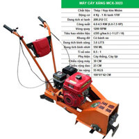 Máy Xới Đất Mini, Máy Cày 4 Kỳ MCX-3023 Tháp Xanh - Làm Đất Đa Năng, Động Cơ 6HP, Hỗ Trợ Cày, Xới
