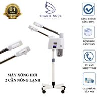 Máy xông hơi 2 cần nóng lạnh, máy phun xương spa, bảo hành chính hãng 12 tháng.