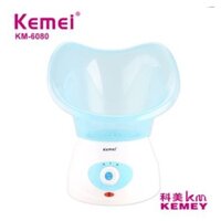 máy xông hơi mặt thảo dược kemei 6080 2 chế độ nóng lạnh,có xông hơi mũi