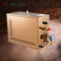 Máy xông hơi ướt Aleko AT-90S 9KW vỏ inox vàng Gold điều khiển cảm ứng xả cặn tự động