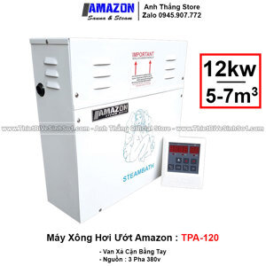 Máy xông hơi ướt Amazon TPA-120 (Van xả cơ)