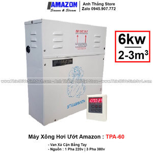 Máy xông hơi ướt Amazon TPA-60 (6.0 kw)