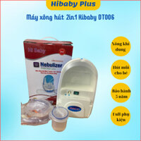 Máy xông hút 2 trong 1 Hibaby DT006 - Xông khí dung và hút dịch mũi cho bé. Full phụ kiện, bảo hành 5 năm [Hibaby Plus]