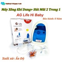 Máy Xông Hút Mũi 2 Trong 1 Ag Life Hi Baby Ấn Độ Bảo Hành 8 Năm