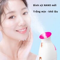 Máy xông mặt nóng lạnh, dưỡng ẩm, tẩy tế bào chế, se khít lỗ chân lông,công nghệ phun NANO mới phun sương nhanh, Giá Gốc