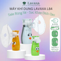 Máy xông mũi họng khí dung LAVAXA L84 cho cả gia đình 3 mặt nạ 4 chế độ phun sương cổng sạc USB