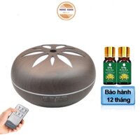máy xông tinh dầu cánh hoa vân gỗ - Máy Phun Sương Hơi Nước Tạo ẩm chống khô da