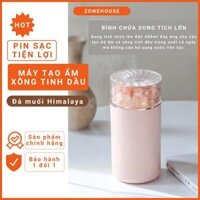 Máy xông tinh dầu đá muối Himalaya ZONEHOUSE, đá muối tự nhiên, máy xông tinh dầu tạo ẩm, ô tô, văn phòng  - Màu hồng