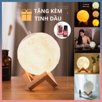 Máy Xông Tinh Dầu, Máy Phun Sương Mặt Trăng Dung Tích 880ML
