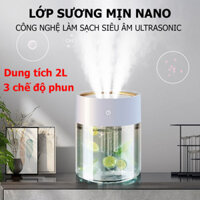 Máy xông tinh dầu, máy phun sương tạo ẩm dung tích 2000ML