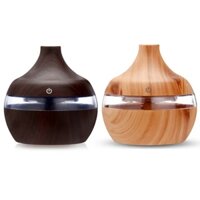 Máy Xông Tinh Dầu Phòng Ngủ Vân Gỗ Đèn Led 300ML Máy Khuếch Tán Tinh Dầu Tỏa Hương Thơm Đuổi Muỗi Khử Mùi Diệt Vi Khu