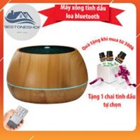 Máy Xông Tinh Dầu Phun Sương Siêu Âm | Trụ 1000ml Tích Hợp Loa Bluetooth | Remote Và Mua Kèm TInh Dầu