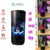 Máy Xông Tinh Dầu Trụ Cây Hươu Đen SANG TRỌNG, Đẹp Lung Linh | Phun Sương Tạo Ẩm | Làm thơm phòng