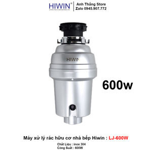 Máy xử lý rác Hiwin LJ-600W