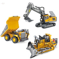 Máy Xúc Điều Khiển Từ Xa 11 Kênh Yigong  Xoay 680 Độ Có Hộp Cao Cấp