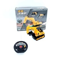 Máy xúc điều khiển từ xa đồ chơi cho bé, bánh xích, xúc cẩu, quà tặng trẻ em, 813-10