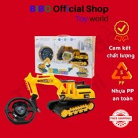 Máy xúc điều khiển từ xa giúp bé phát triển tư duy, máy xúc đồ chơi điều khiển cho bé