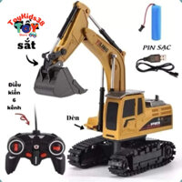 Máy xúc điều khiển từ xa pin sạc 5 kênh và 6 kênh cho bé