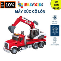 Máy Xúc Đồ Chơi Cỡ Lớn Toystar, Xe Công Trình Ô Tô Máy Xúc Cho Bé Có Đèn Nhạc
