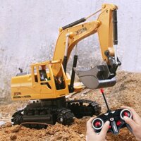 Máy xúc gầu sắt 6 kênh cứng cáp điểu khiển từ xa bánh xích di chuyển linh hoạt