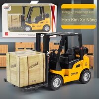 Máy xúc trẻ em, xe kỹ thuật hợp kim, xe nâng, đồ chơi, mô phỏng, trượt kim loại, máy móc bánh xích, mô hình máy xúc, nam