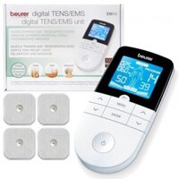 Máy xung điện Beurer EM49, máy massage xung điện trị liệu, 4 miếng dán tự dính, màn hình LED sắc nét - Bảo hành 3 năm