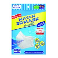 Mayan Khẩu Trang Mayan 3d Mask Pm2.5 Medi Freesize Màng Lọc N95 5 Chiếc( Màu Ngẫu Nhiên )