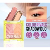 Maybelline Bảng phấn mắt đôi Color Rivals Shadow Duo Palette #Extra x Lowkey (1.5x2)g
