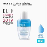 MAYBELLINE NEW YORK Nước Tẩy Trang Mắt Và Môi Chuyên Dụng 2 Lớp Eye & Lip Makeup Remover 15040ML - Mini size 40ml