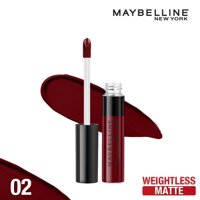 Maybelline New York Son Kem Lì Maybelline New York Sensational Liquid Matte 7ml.#02 Soft Wine
