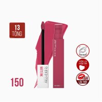 Maybelline New York Son Kem Lì Maybelline Ny Superstay Matte Ink 5ml .#150 Savant Hồng Berry